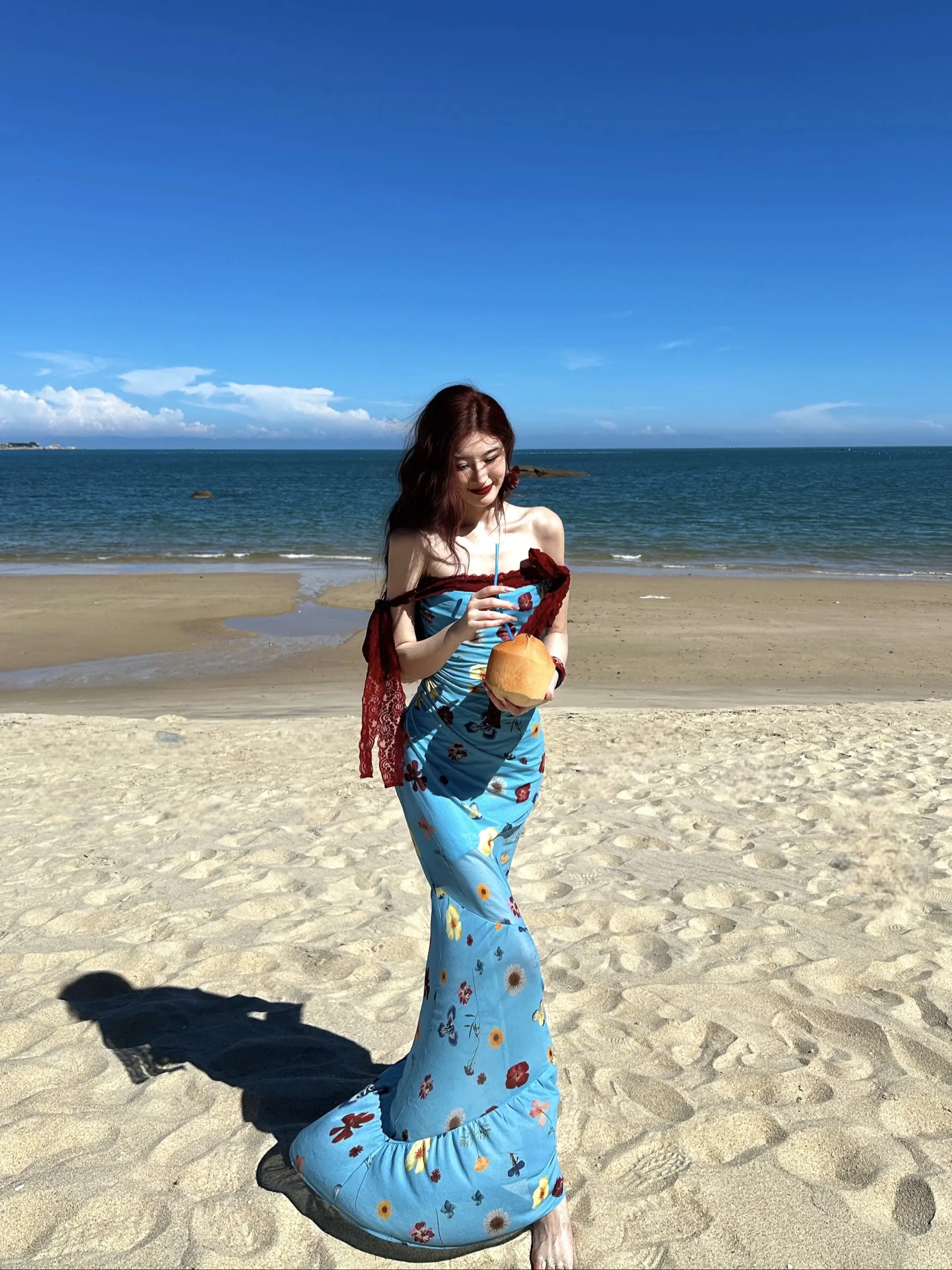 我和大海有一样的蓝🌊。拍出氛围感