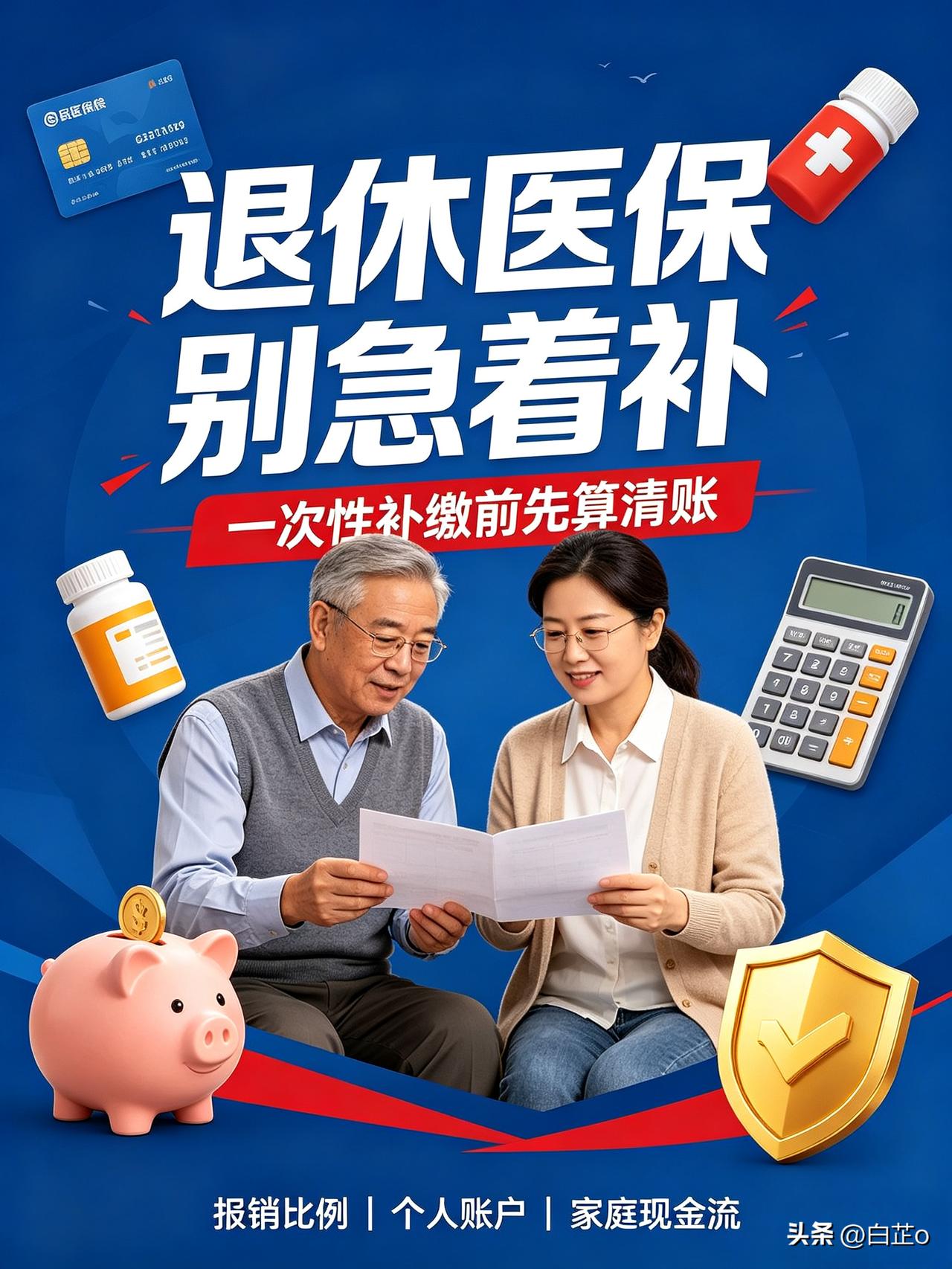 退休医保一次性补缴到底值不值？很多家庭白白亏几万
 
很多家庭临近退休，都会卡在