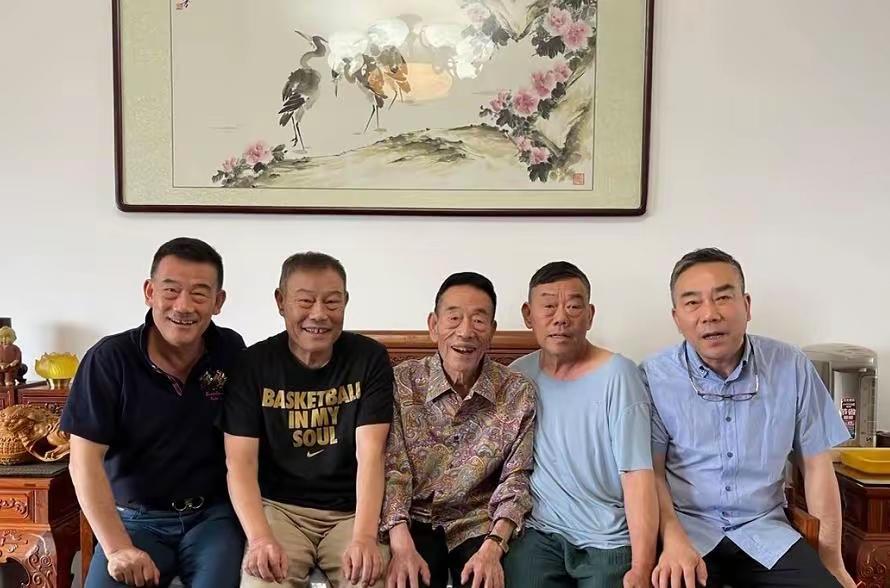 35度的滚烫沥青路上，94岁的杨少华被儿子推出空调包厢。枯瘦的手臂搭在轮椅扶手上
