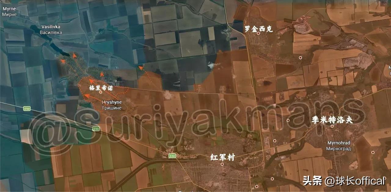 快讯！持续了5个月的格里希诺镇终于要解放了
这是牢乌在红军村外一个比较大的据点被