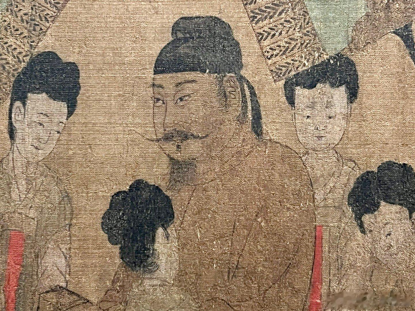 步辇图，故宫博物院藏。宋人摹本，禁止出境展览文物#谢田看宝# ​​​