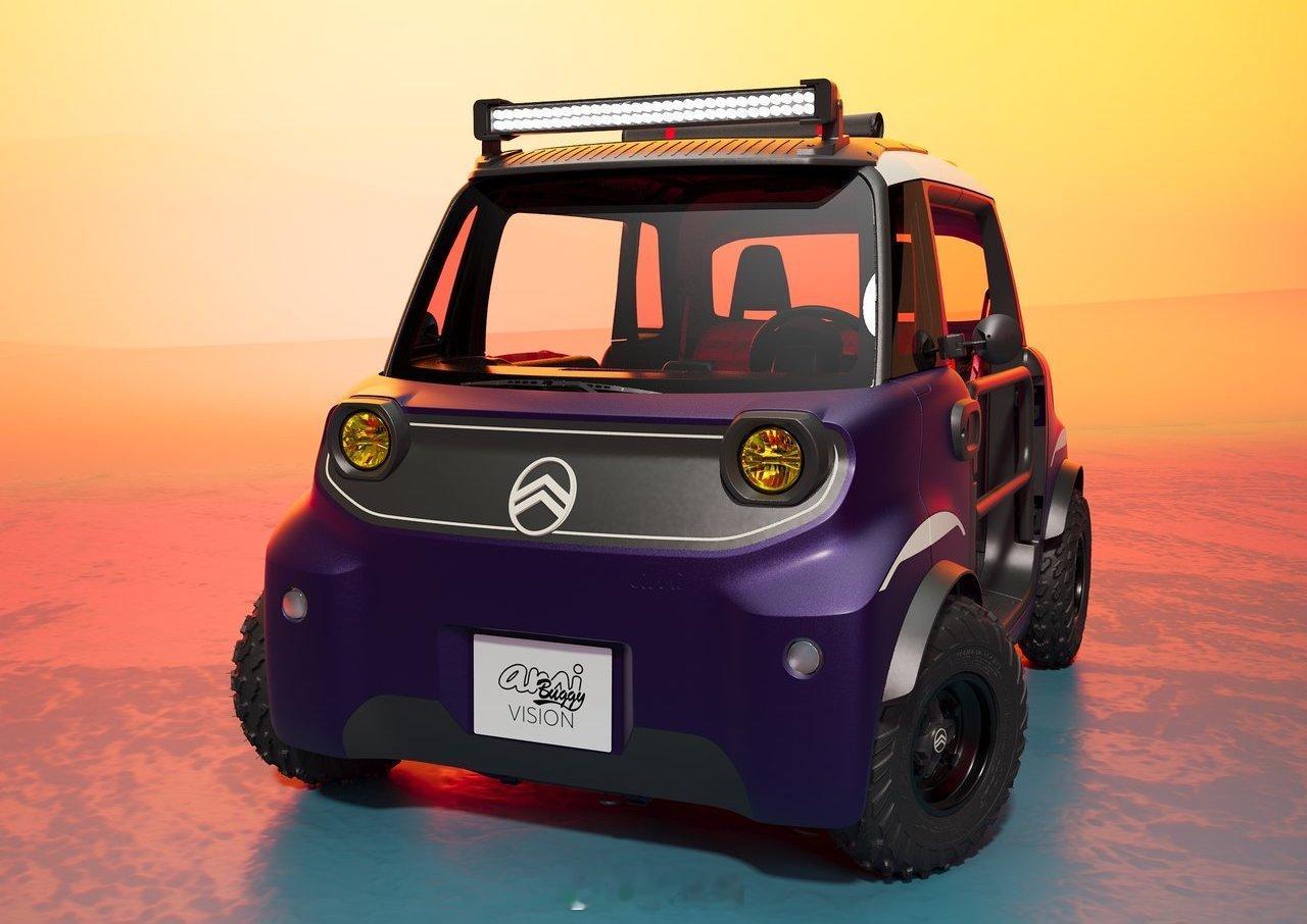 雪铁龙Ami Buggy Vision概念车发布：基于中改Ami打造。(Citr
