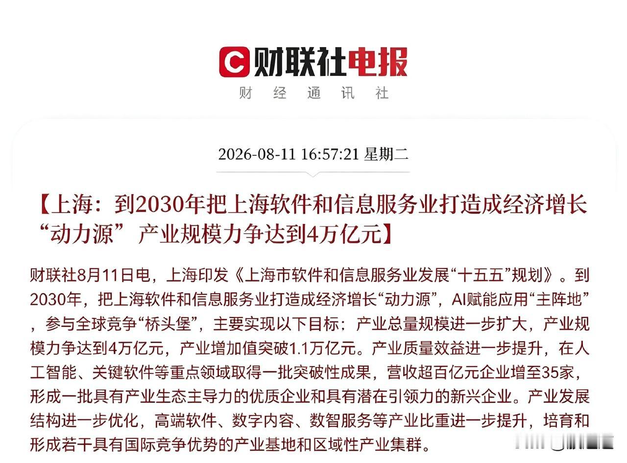 上海这次真是给国产软件“打鸡血”了！

刚瞄到一条重磅消息，上海刚刚甩出了一份“