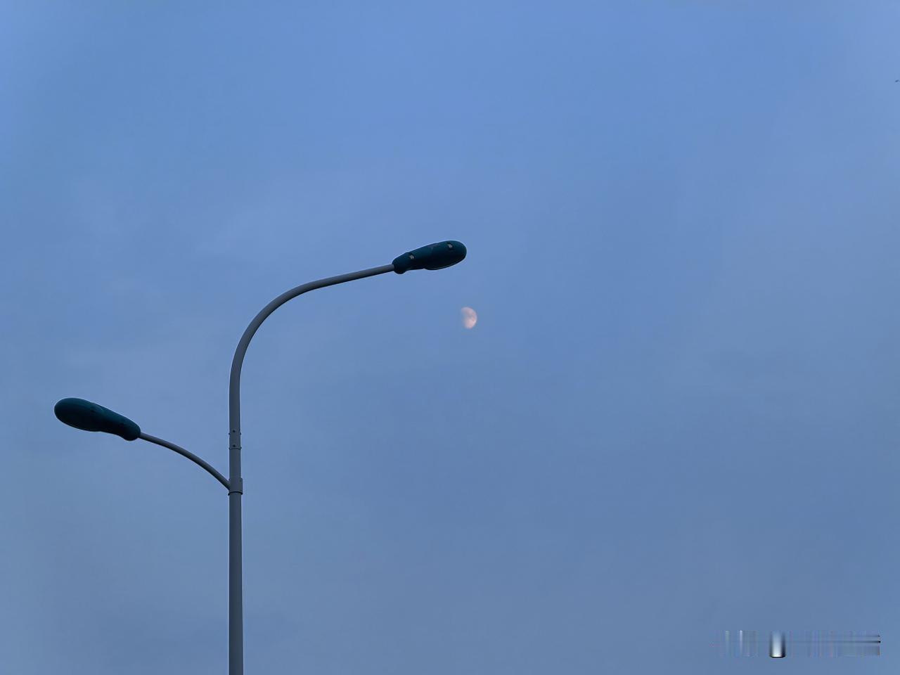 雨过月出。初伏最后一天傍晚，一场大雨突降津门。大约一小时后，雨停月出，随手记录下