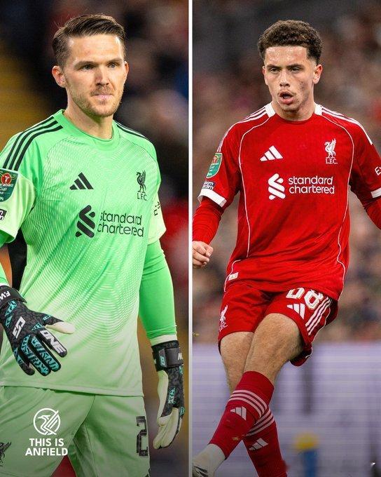 利物浦本场两位完成首秀的球员：弗雷迪·伍德曼（28岁）和基兰·莫里森（18岁） 