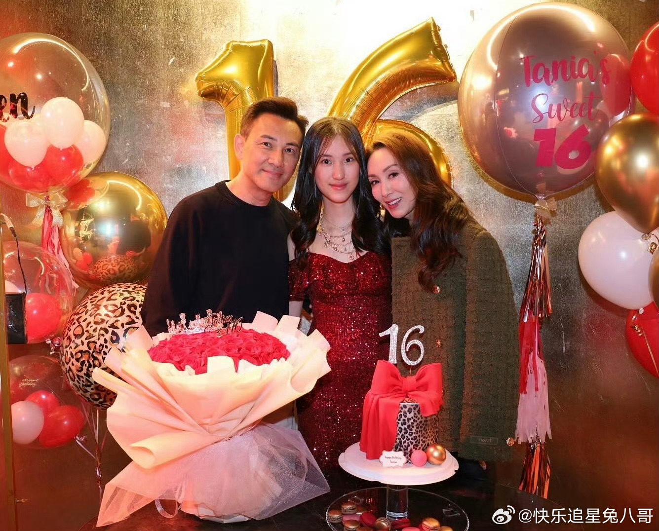 郭可盈夫妇为16岁女儿庆生郭可盈16岁女儿身高 郭可盈夫妇为16岁女儿庆生，林天