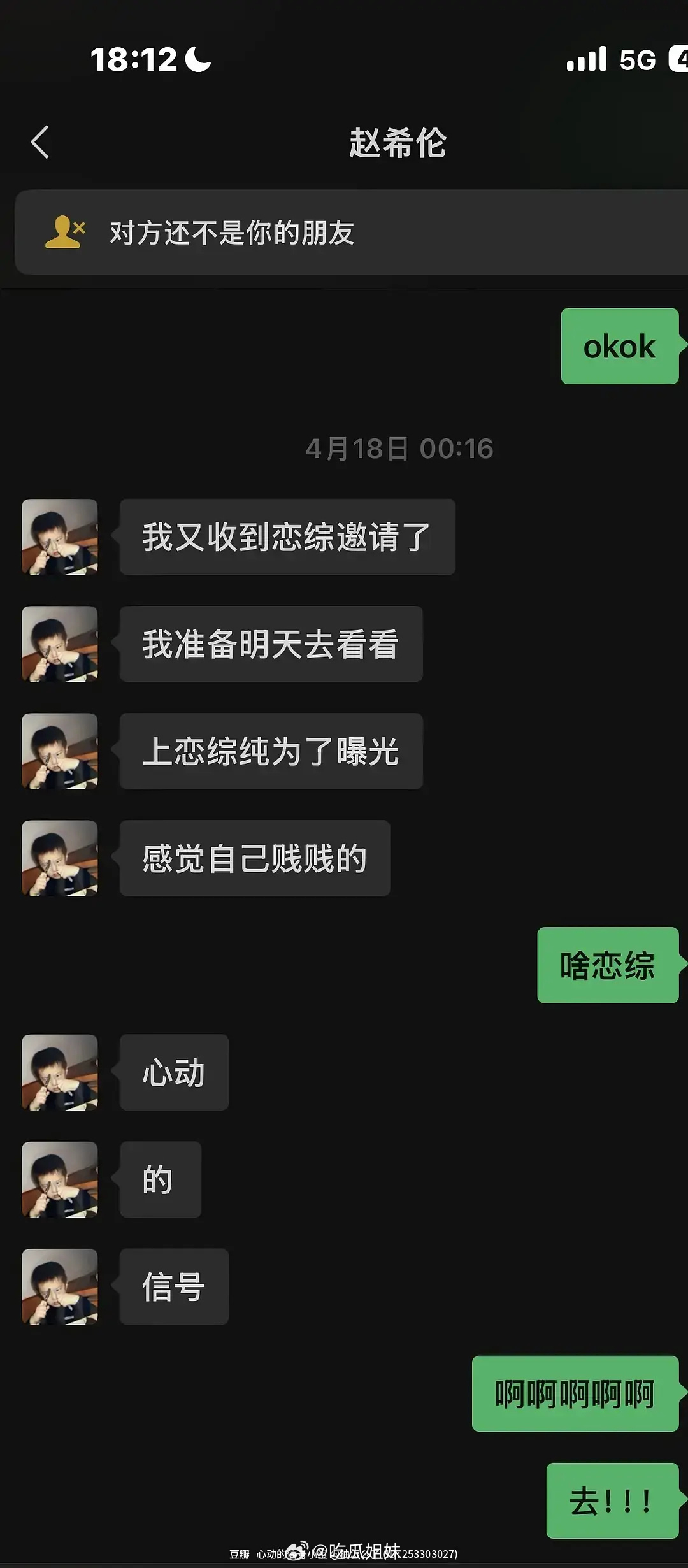 赵希伦聊天记录这有啥 ​​​