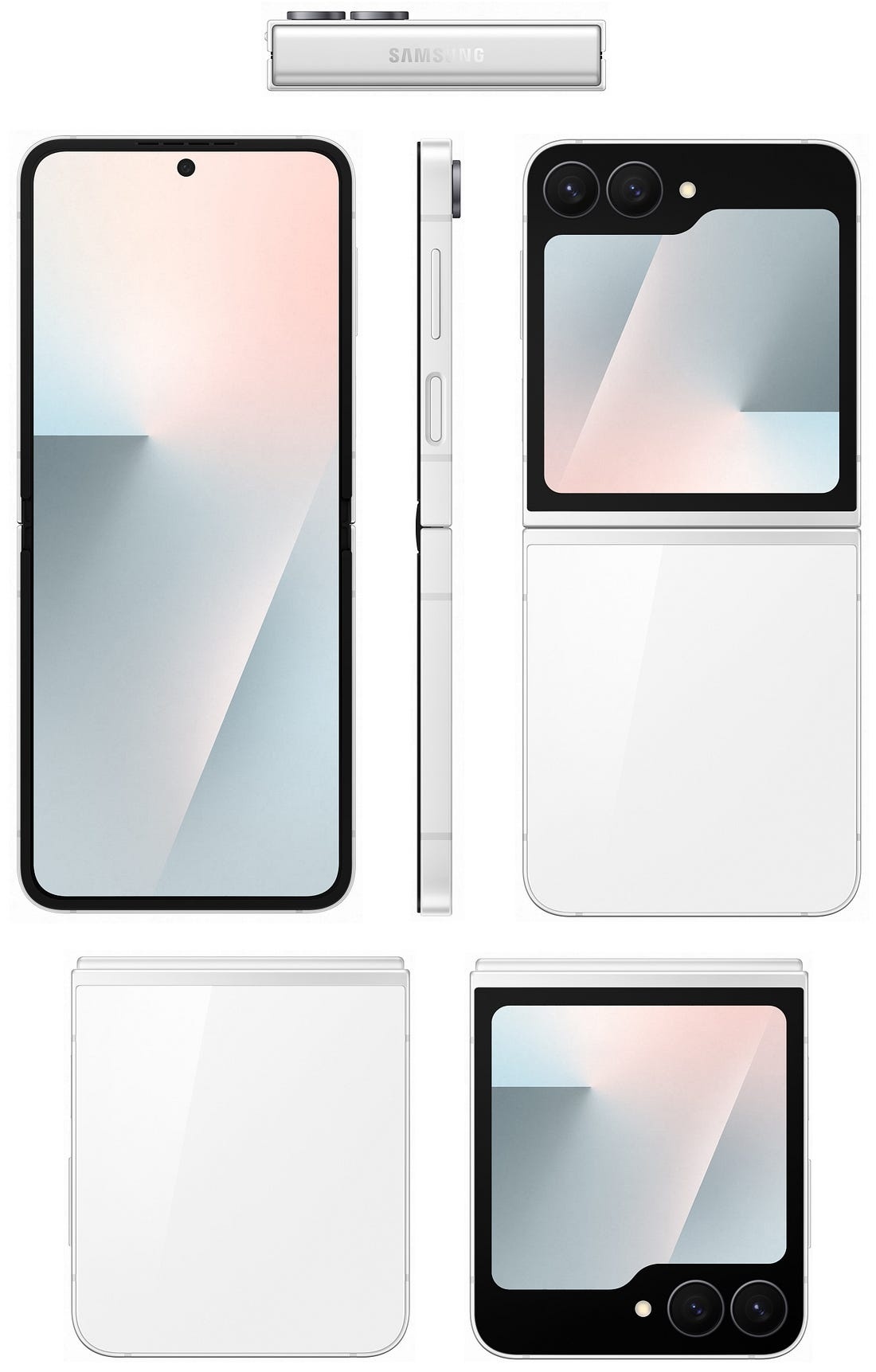Galaxy Z Flip7 FE 高清黑白双色 ​​​
