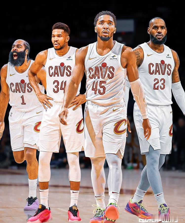 休赛期组建超级F4哈登加盟骑士詹姆斯加盟骑士字母哥加盟骑士