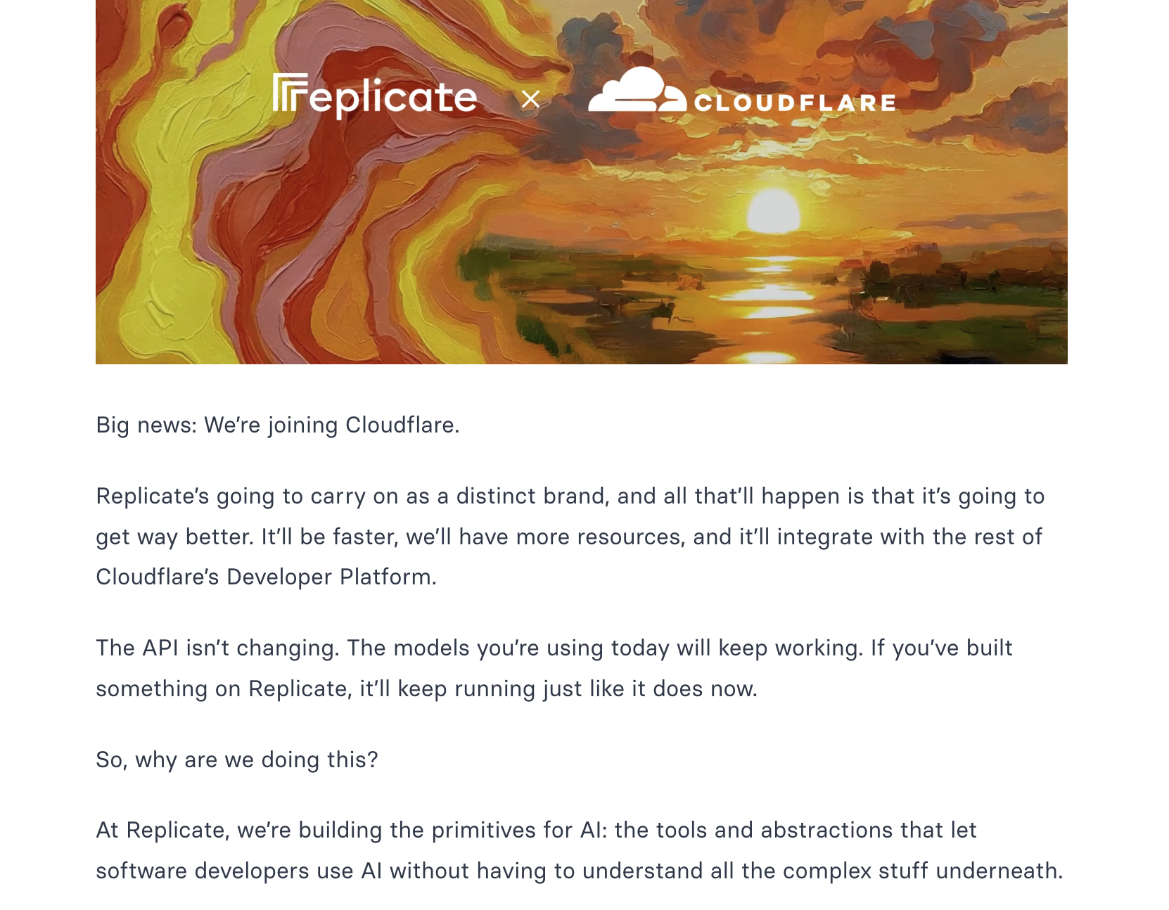 Easy同学正在独立开发   呃，replicate 被 cloudflare收