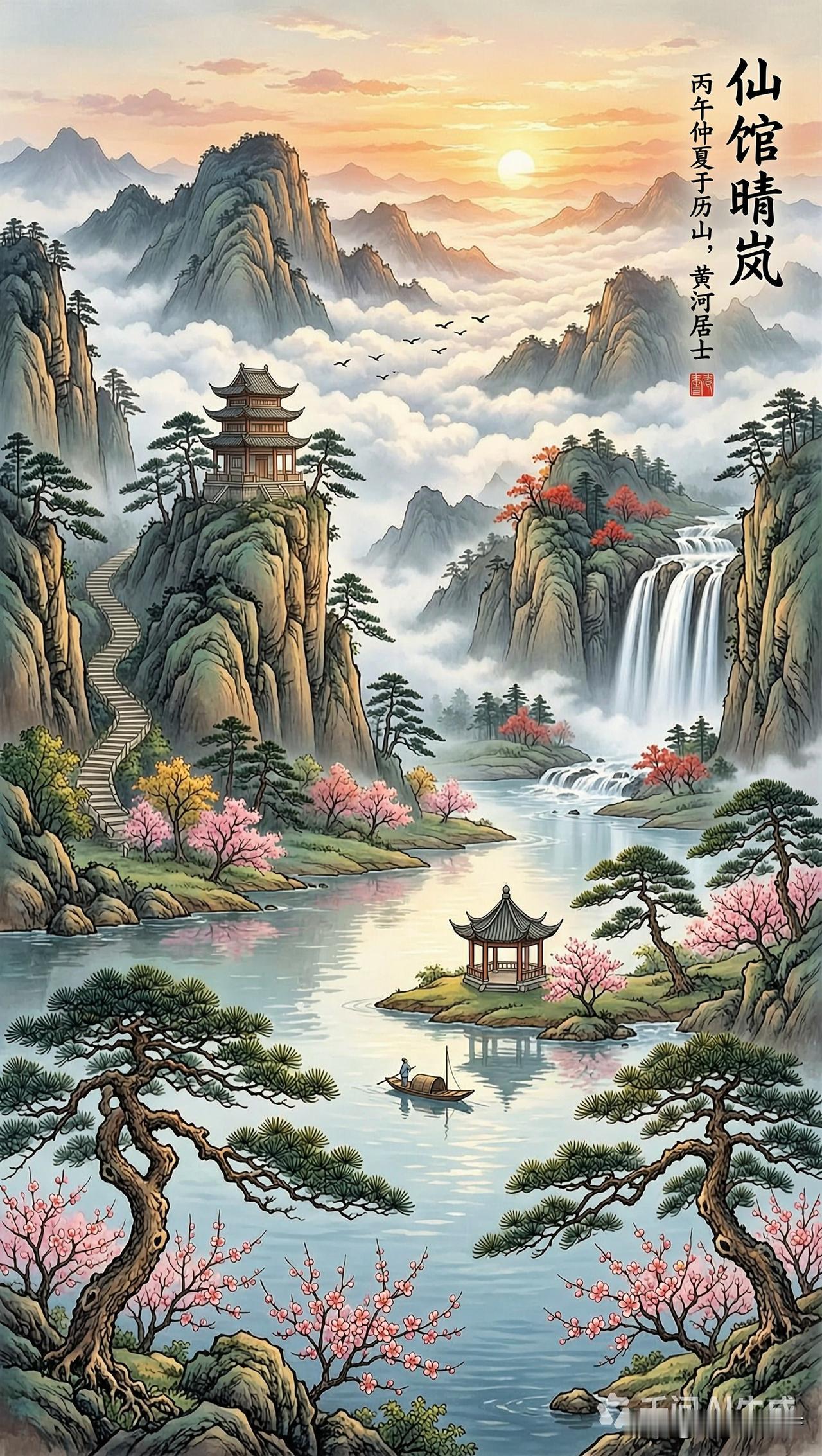 《仙馆晴岚》