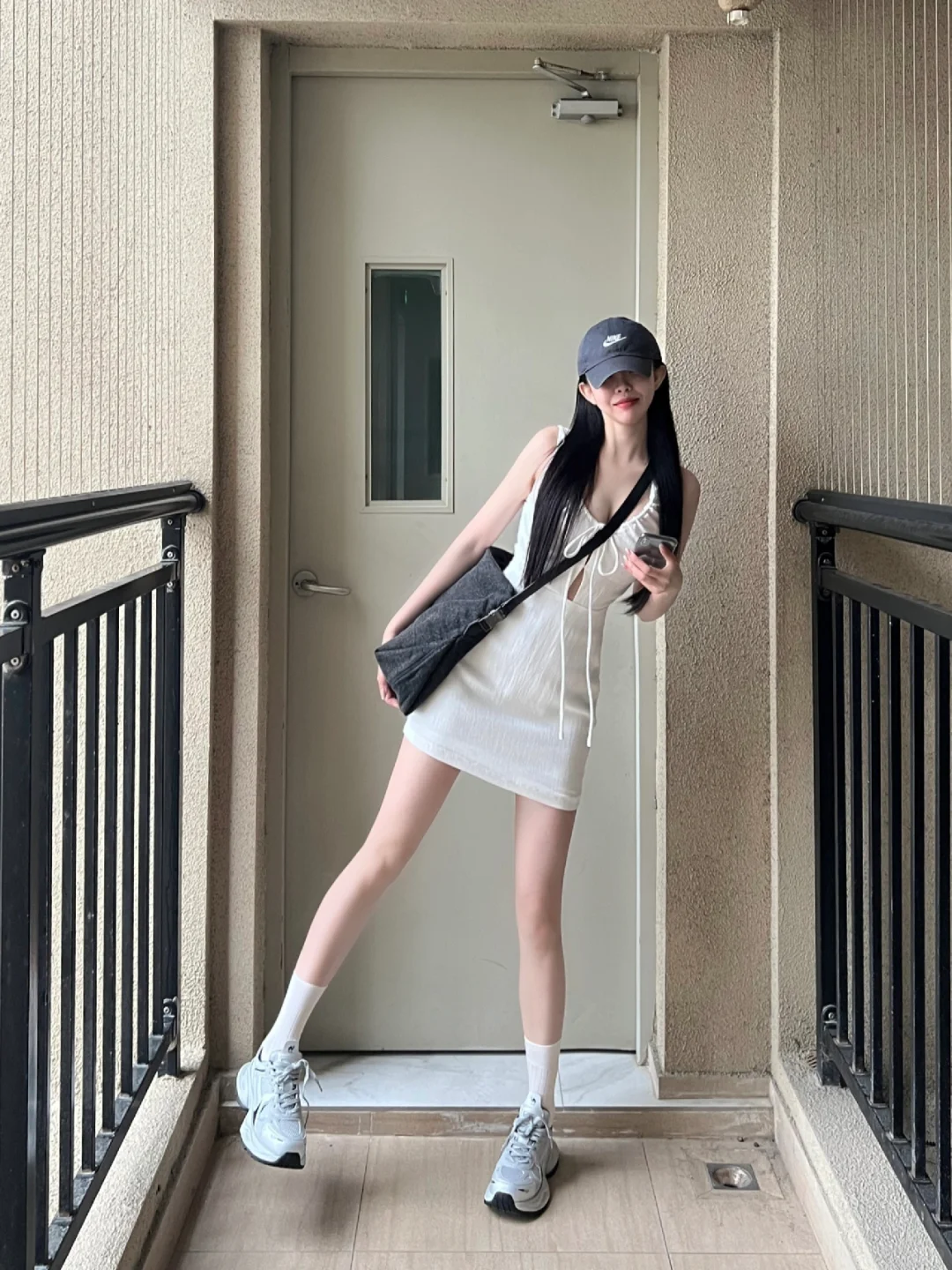 夏天的白裙居然韩里韩气的呢！