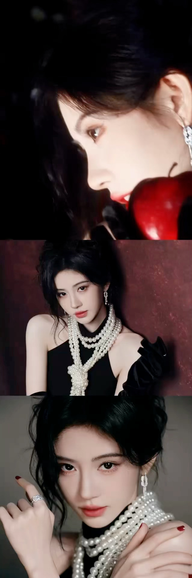 星光大赏红毯很想立马看到鞠婧祎，这出发图完全就是复古名伶，优雅又迷人！鞠婧祎与珍