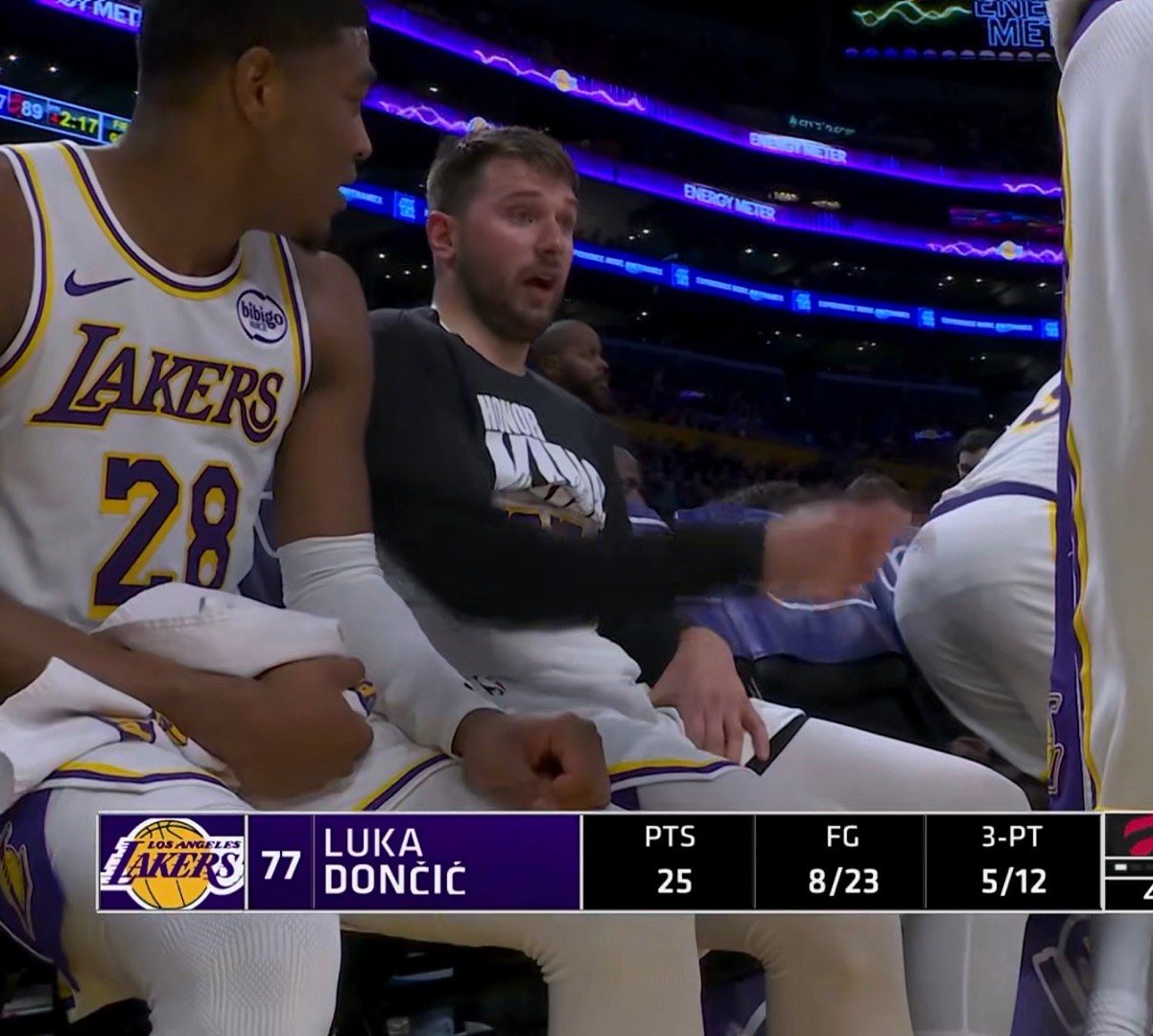 如何评价？本场的东契奇：拿下25分2篮板6助攻1抢断1盖帽！猛龙vs湖人湖人战胜