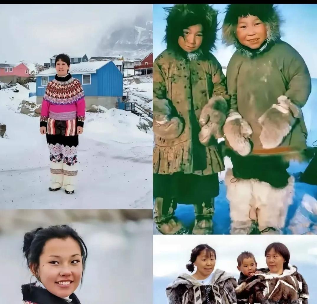 格陵兰岛原住民因纽特人和中国人面孔相似， 不是“中国人后裔”，而是与中国人同出东