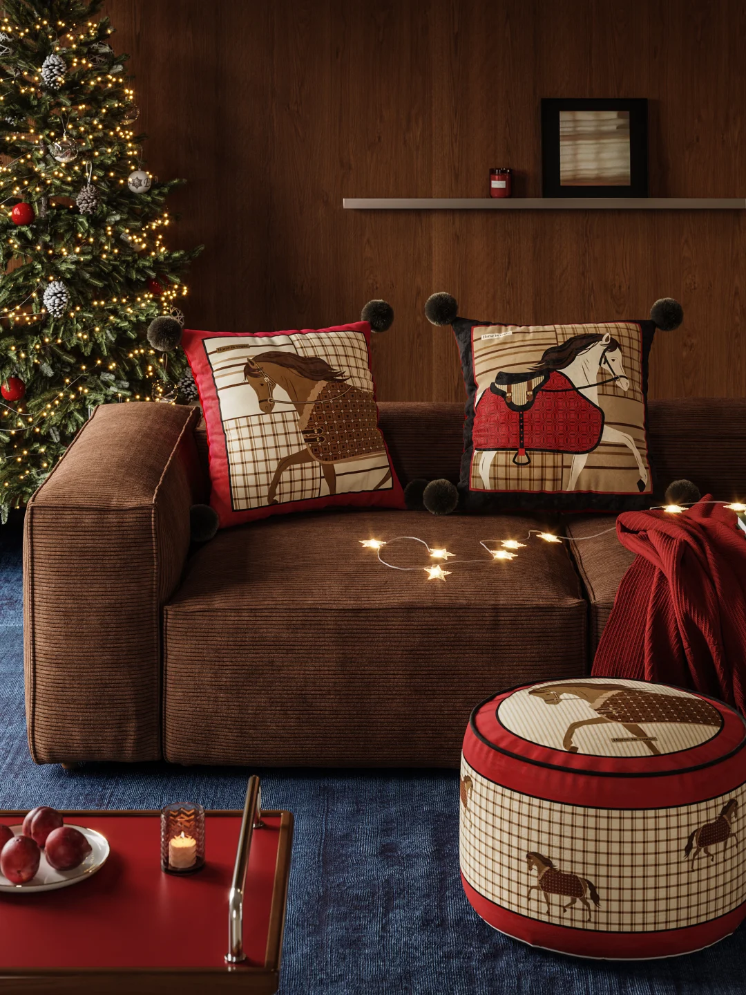 时髦年味软搭！！🔴中古轻奢风马年抱枕get