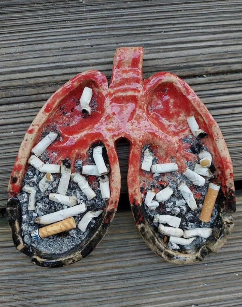 看到这个烟灰缸，你还抽烟吗？ 