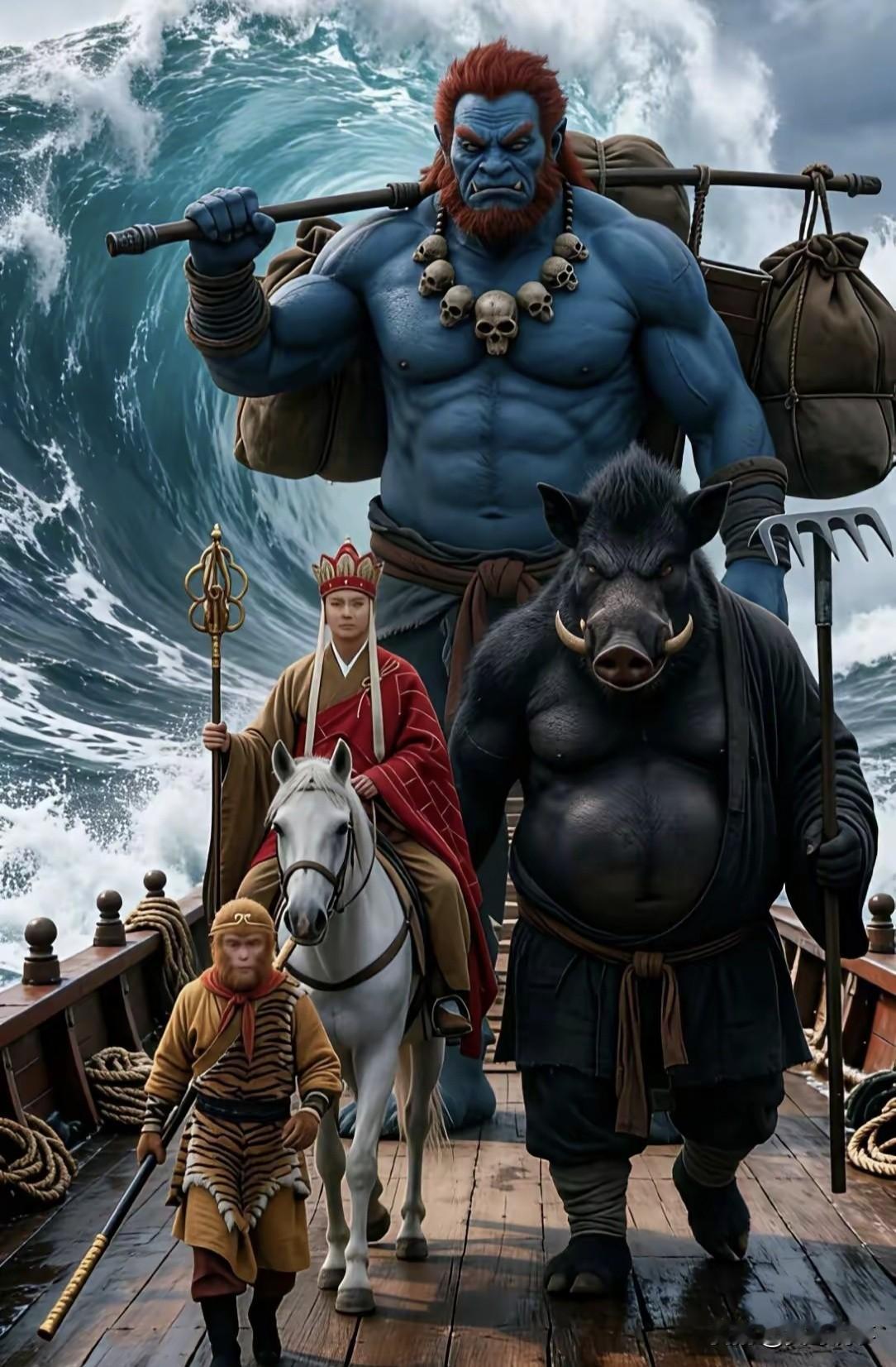 这才是西游记师徒四人真实的模样！