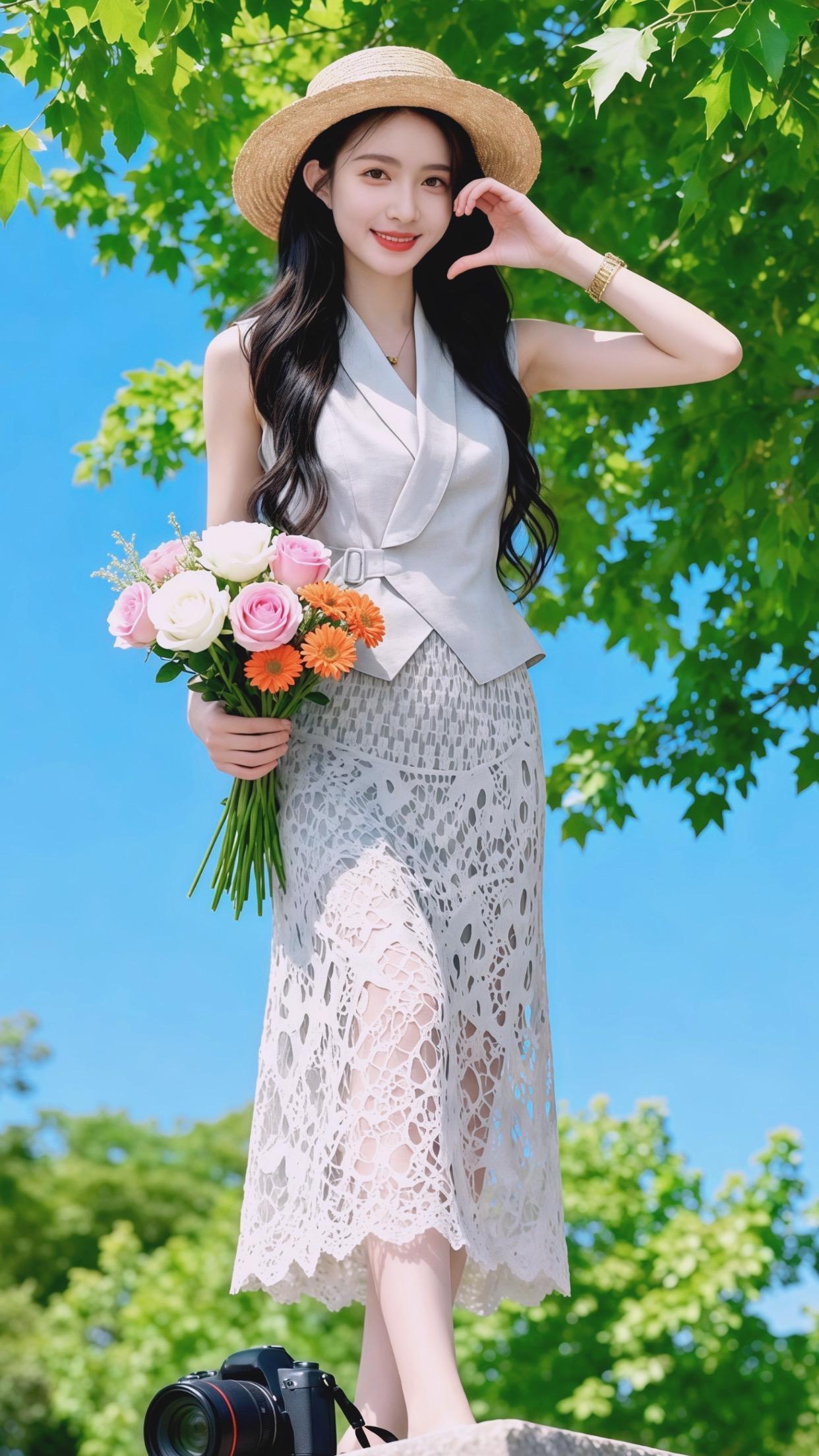 出游穿搭 法式穿搭 春日穿搭 夏季 裙