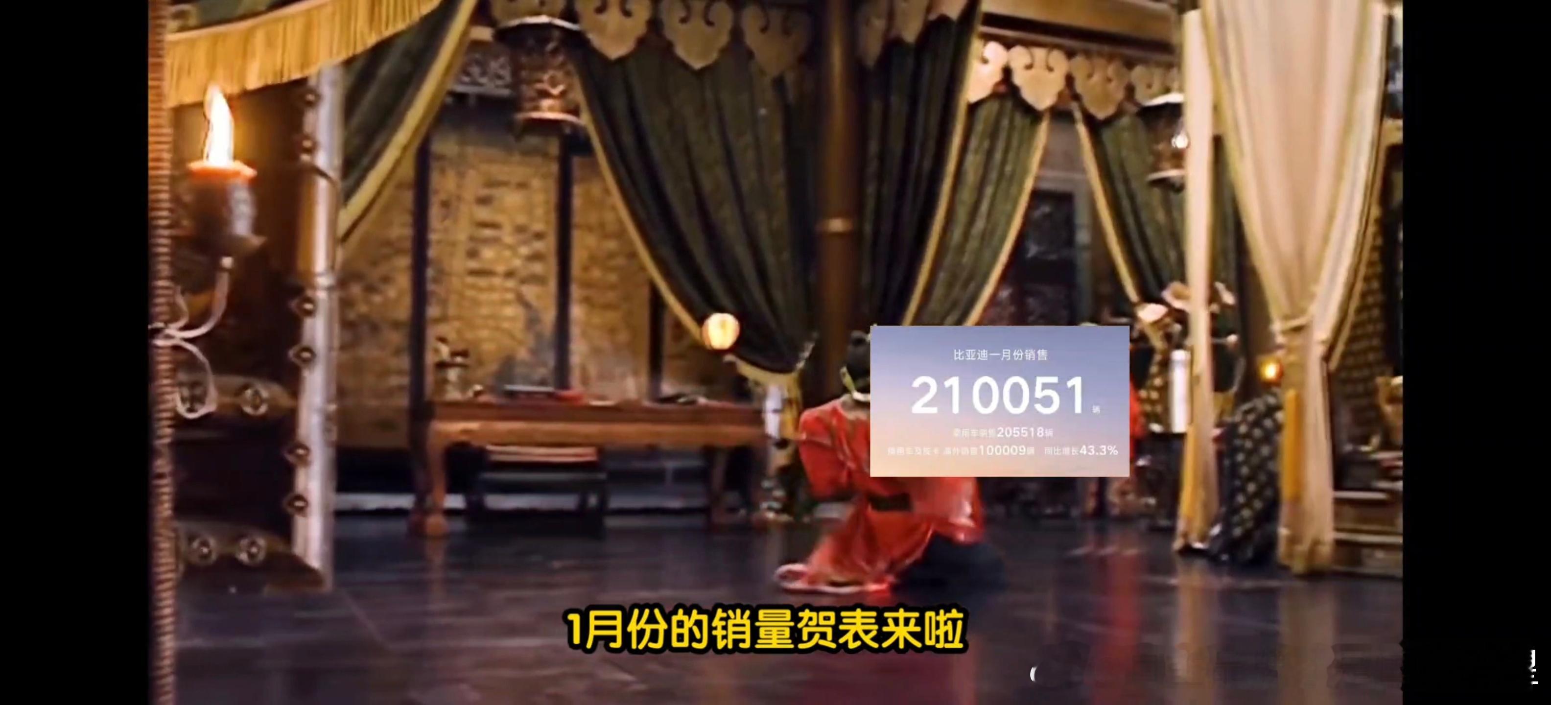 一月的销量贺表来啦逼朕退位？钛7方程豹比亚迪