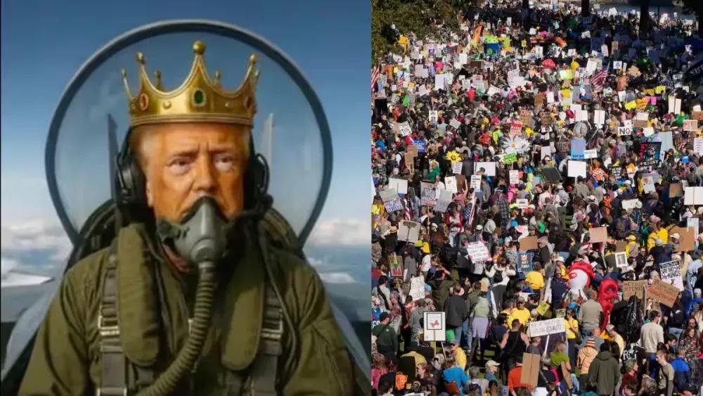 美国那边又“好戏登场”了，“不要国王”的抗议运动，再一次席卷全美。

组织者号称
