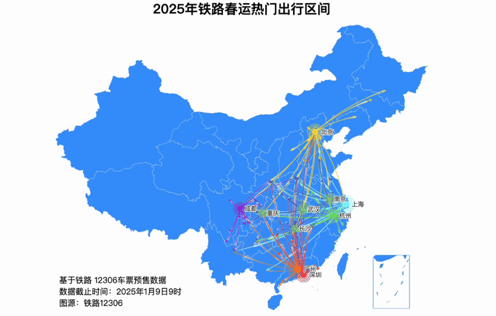 春运火车票已售3810万张！你买春节回家的车票了吗？
自2024年12月31日开