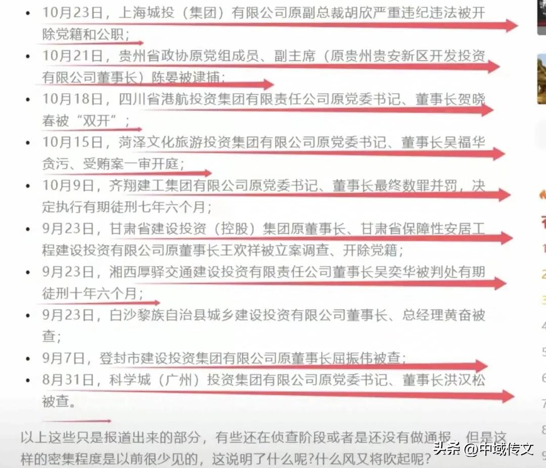 城投公司大量高层被“查询”？释放了什么信息？
按道理来讲，城投公司是国家基础设施