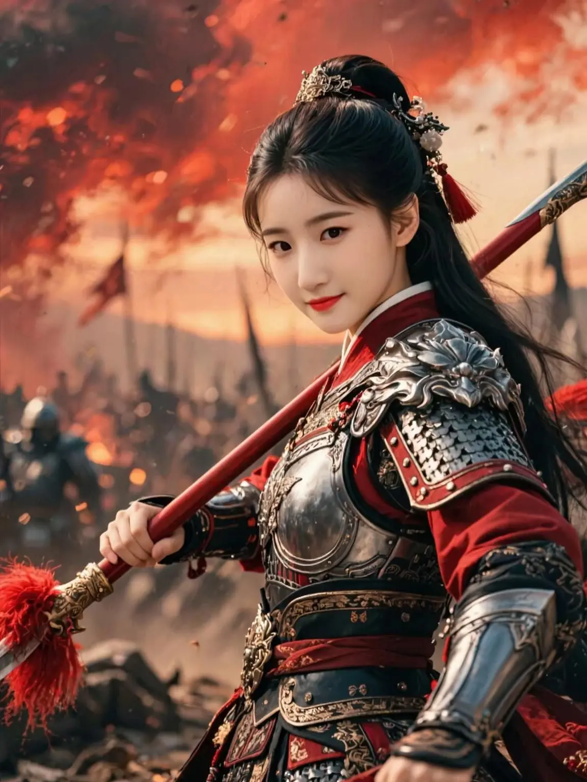 AI国风武将写真 ai创作