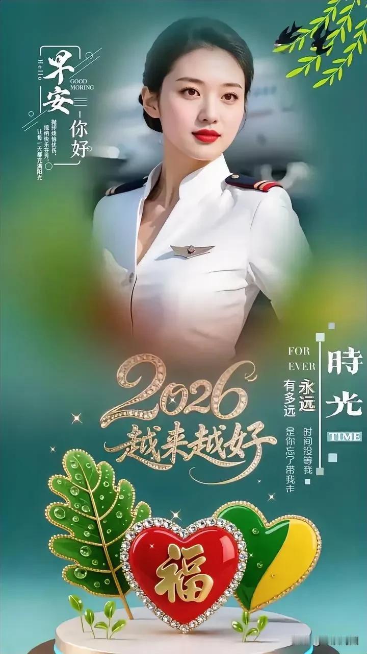 2026，早安你好，时光永远，越来越好！💖🌟