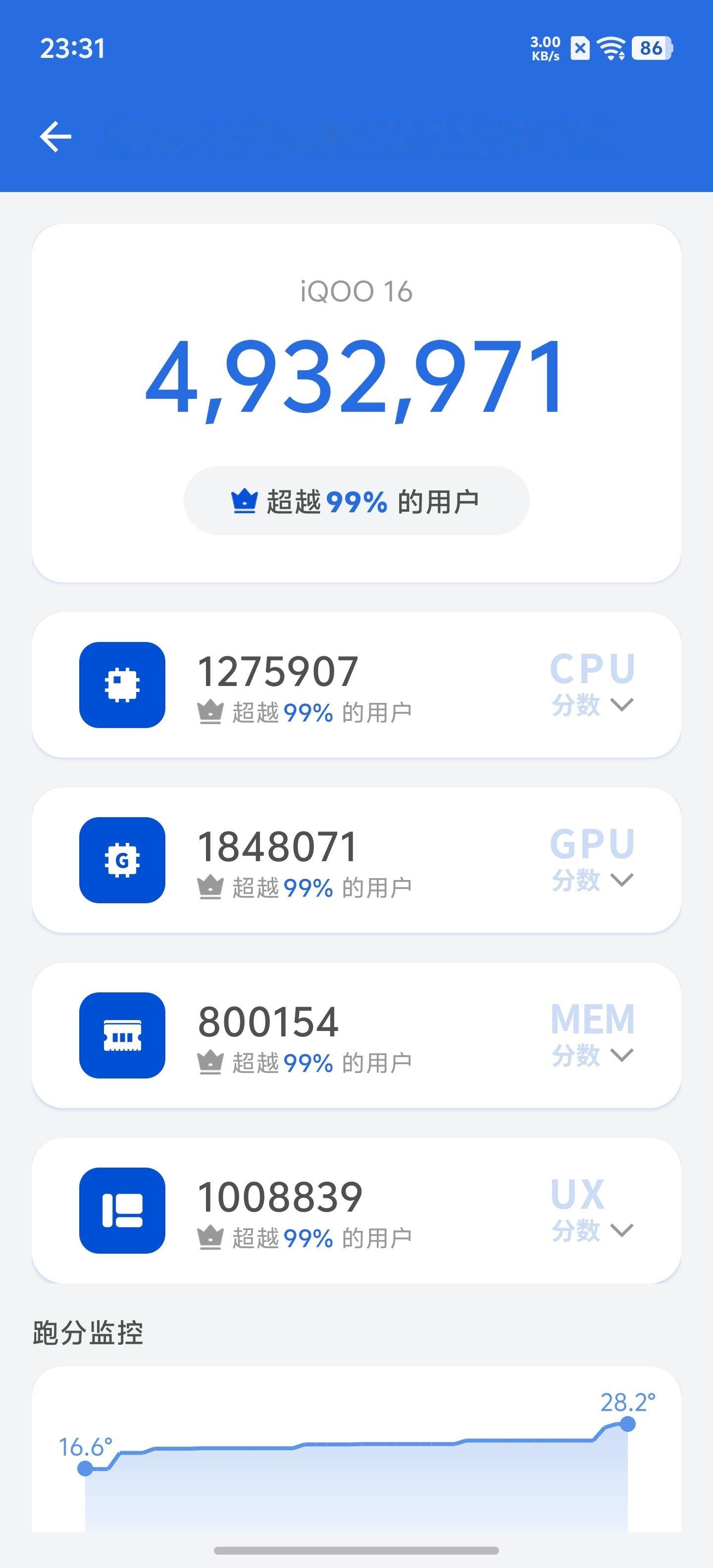 iQOO 16 真机到手体验了一段时间，随手拍一张分享下～外观质感真的可以，直边