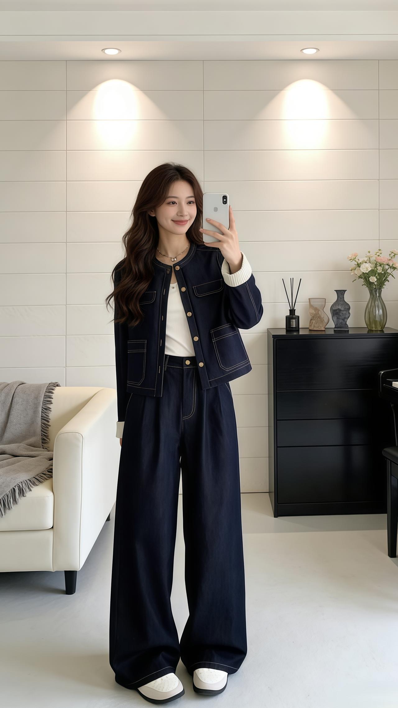 ootd每日穿搭 时尚 韩系穿搭今天穿什么穿搭