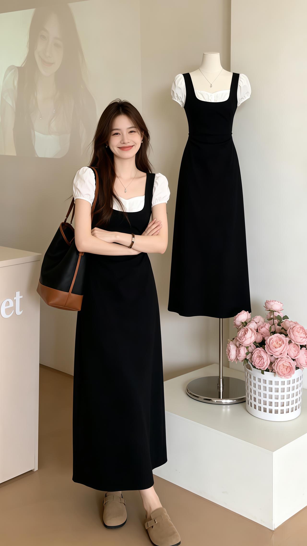 轻淑女装 韩系穿搭别给风格设限 韩系穿搭穿搭连衣裙