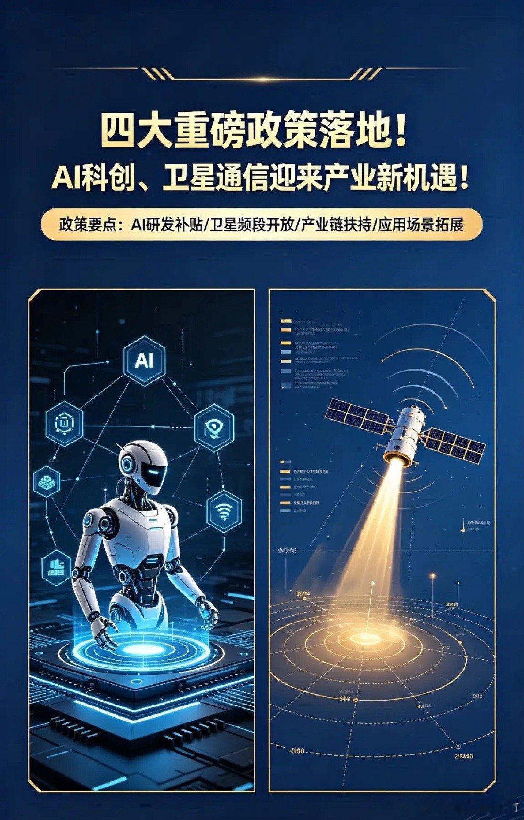 四大重磅政策落地！AI科创、卫星通信迎来产业新机遇！ 一、广东出台企业培育新政 