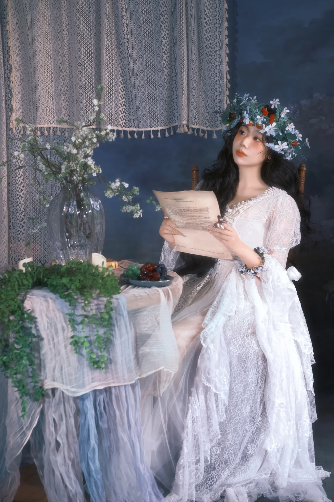 omg…在梦象看见了油画中的花环少女