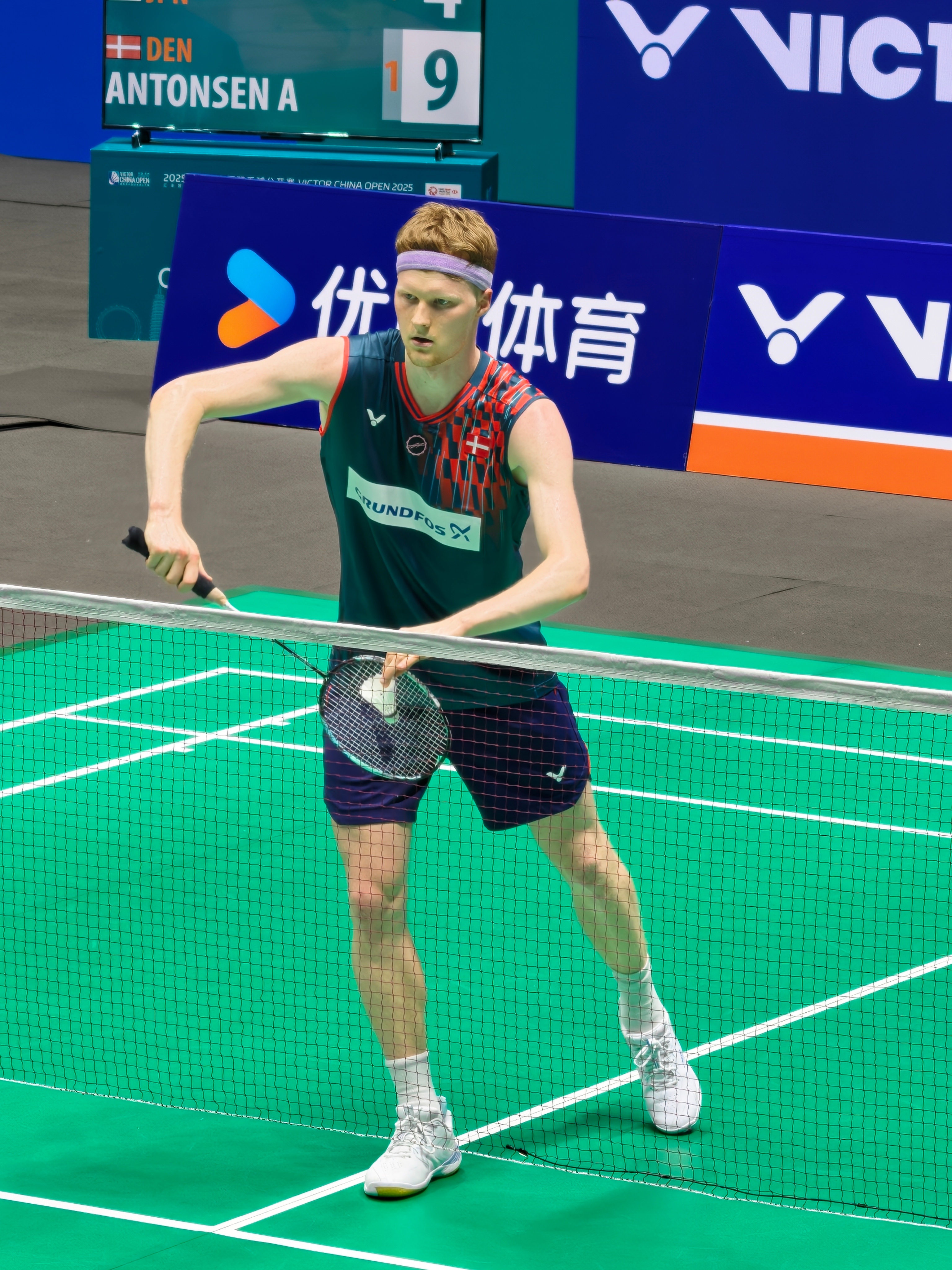 安东森🇩🇰 21-19、21-15 🇯🇵田中涌士 ​​​