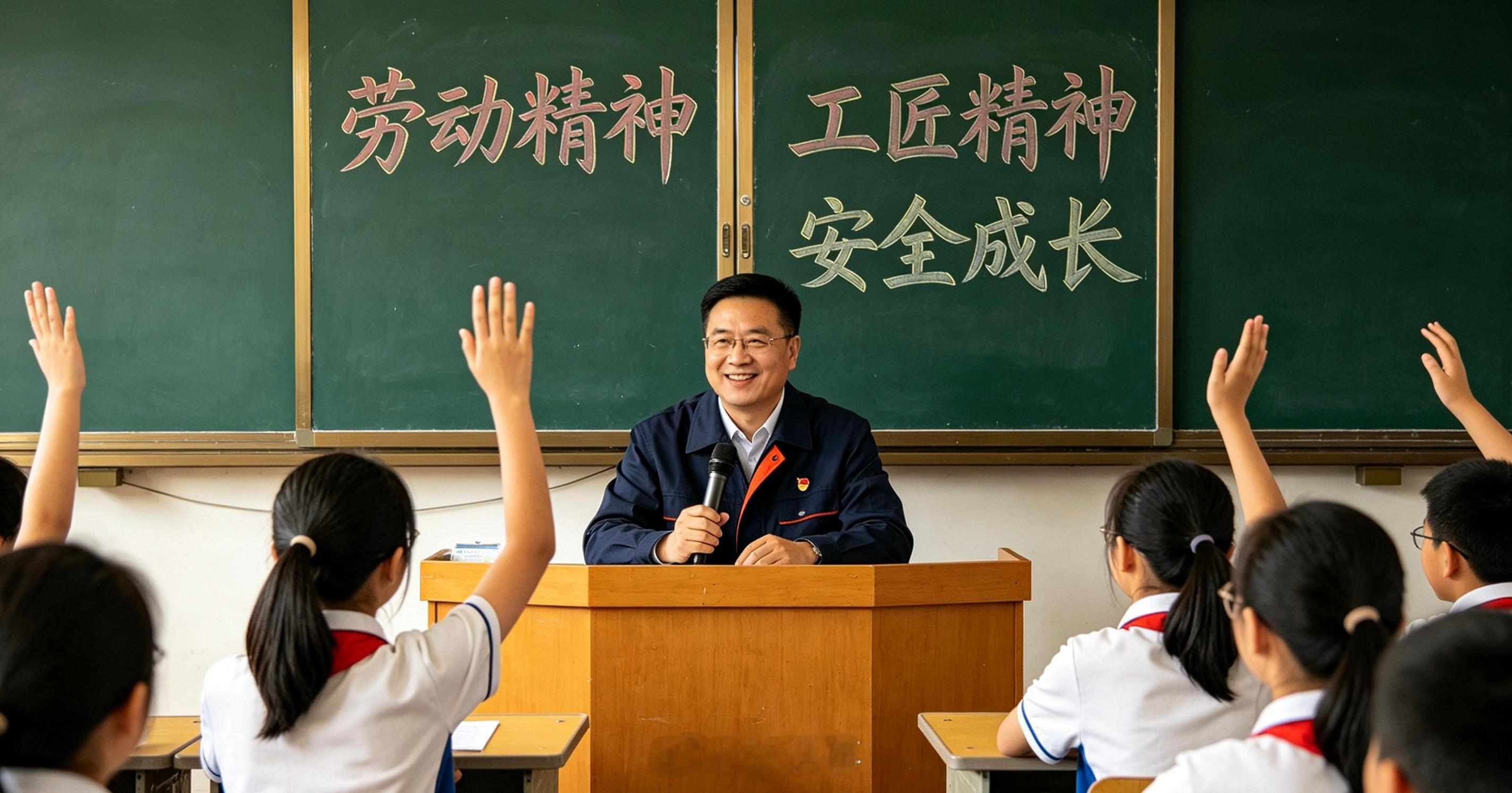 宁波余姚劳模工匠走进校园开讲开学第一课防溺水、防网络诈骗、交通安全，这些都是学生