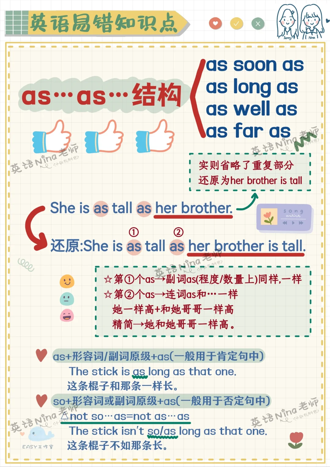 👍as soon as和as long as这样理解✔️