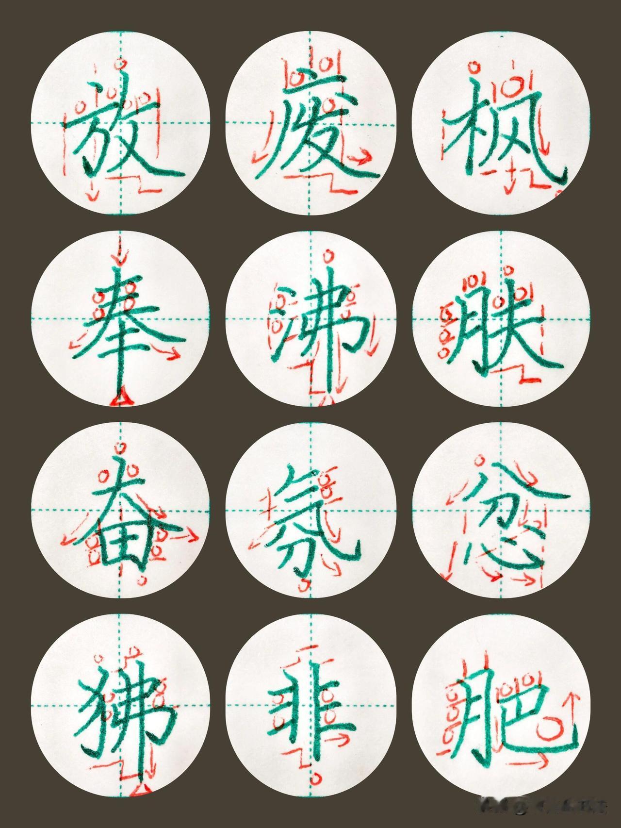别再瞎练行楷了！这12个高频字的结构密码，我帮你标出来了
 
很多人练行楷总写散