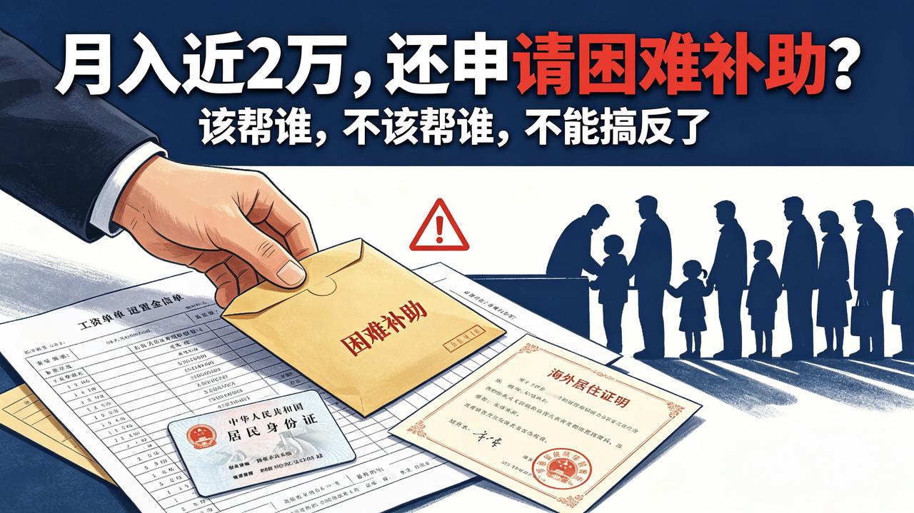 月入2万、儿子定居美国，还抢普通人的困难补助？真的看不懂！
到底谁才是真正的困难