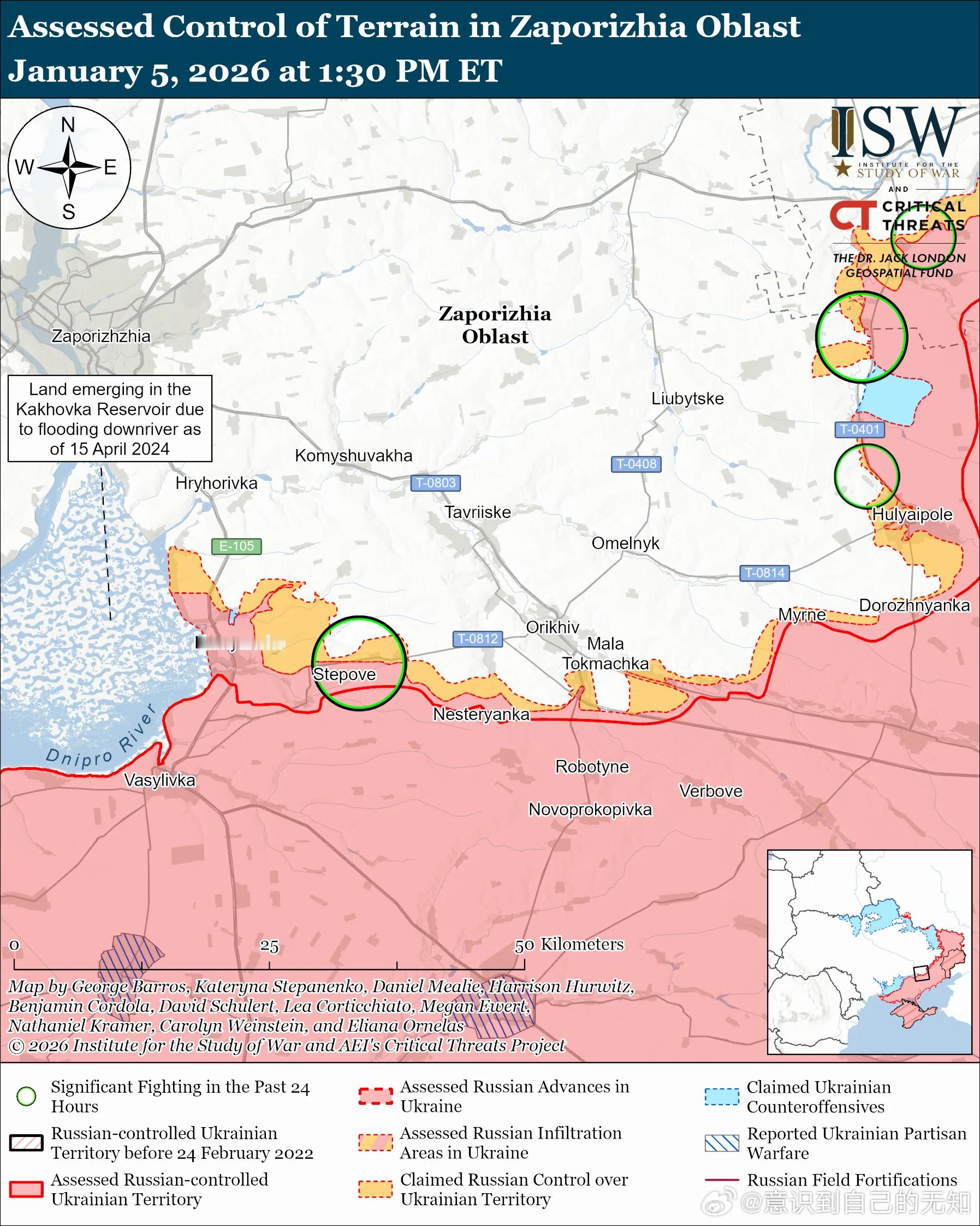 南方轴心俄军目标：守住前线阵地，确保后方免受乌克兰军队袭击，并推进至扎波罗热市的