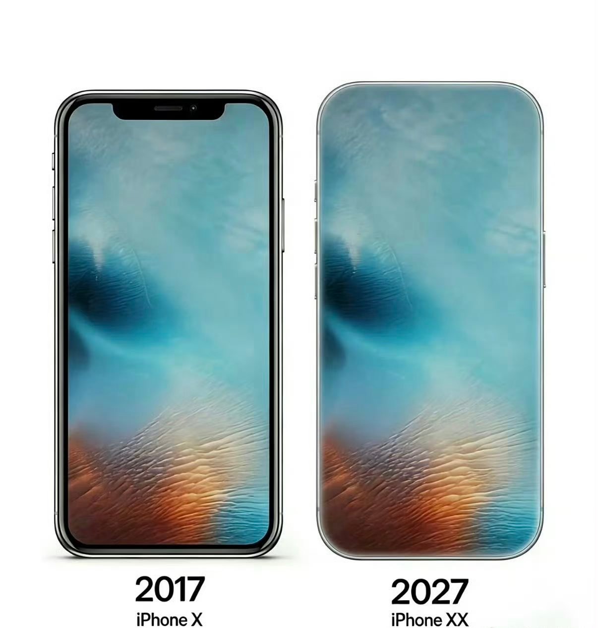 iPhone20渲染视频20周年就这？就是黑边更窄的iPhone X，安卓别来沾