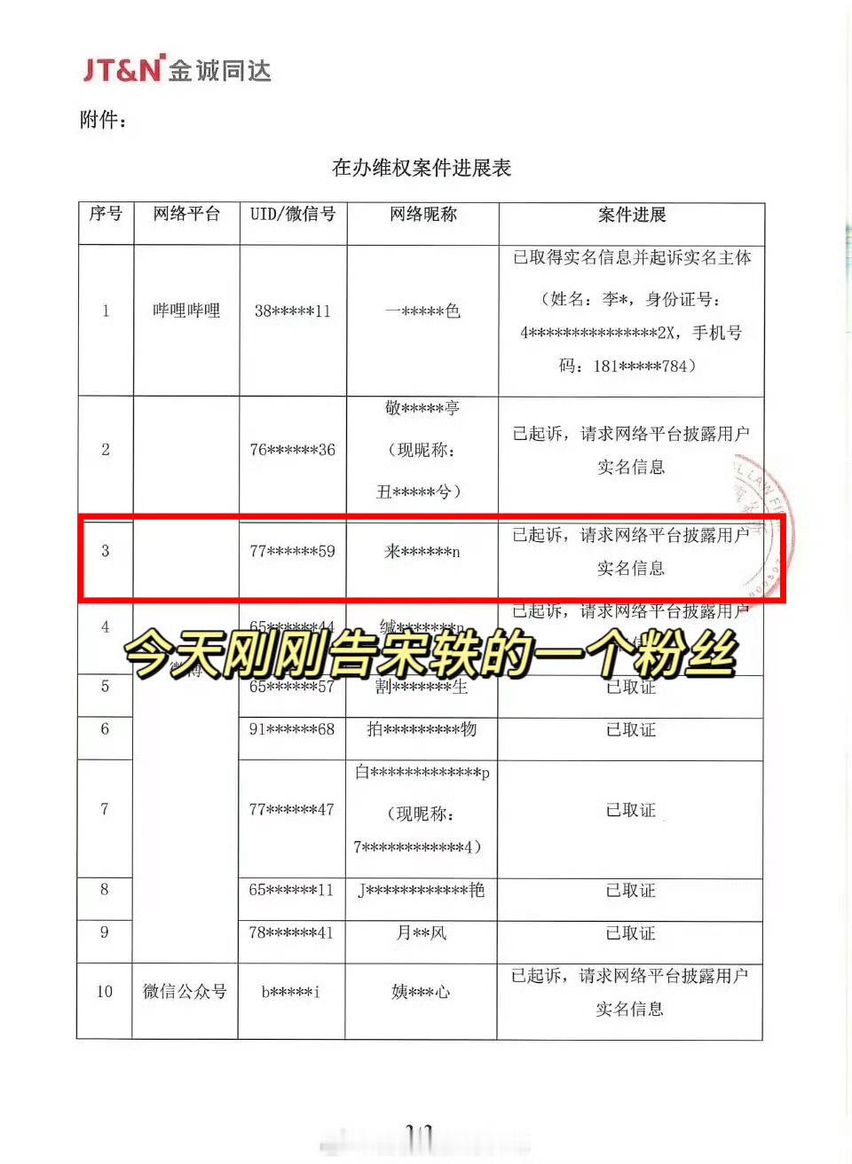 白敬亭告了宋轶的粉丝有网友发现今天白敬亭方发的微软进展里有一个是宋轶的粉丝 