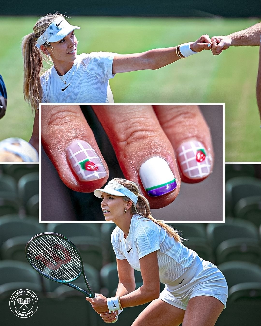 指甲太漂亮啦#温网2024# 英国第一女单，大家看好吗？#网球##wta[超话]
