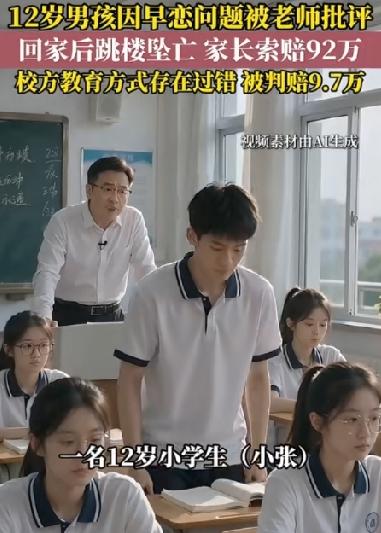 全班写纸条举报早恋，老师嘲讽“有这么痒吗”，12岁男孩儿第二天跳楼身亡！
202