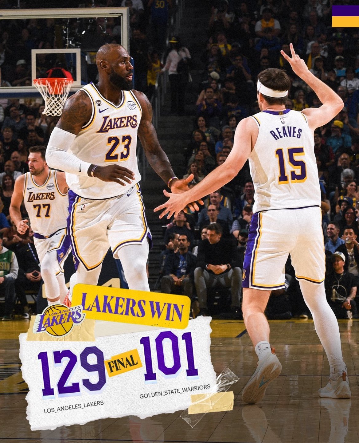 这是2025/26赛季湖人队首次在面对胜率超过50%的球队时，以至少20分的优势