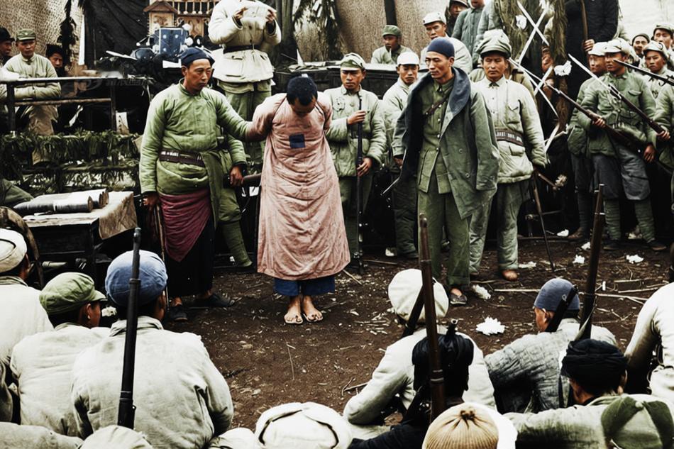 1951年，新中国成立初期镇压反革命运动期间的一次公审大会。
照片中，匪首王云卿