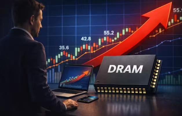 AI推高内存芯片价格 1年飙升近700% ，手机和电脑可能更贵了
AI算力竞赛正