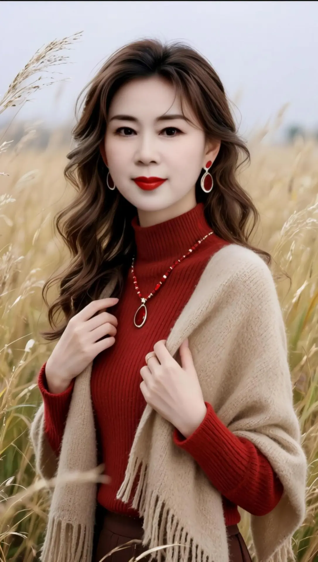 AI优雅草坪写真 ai创作