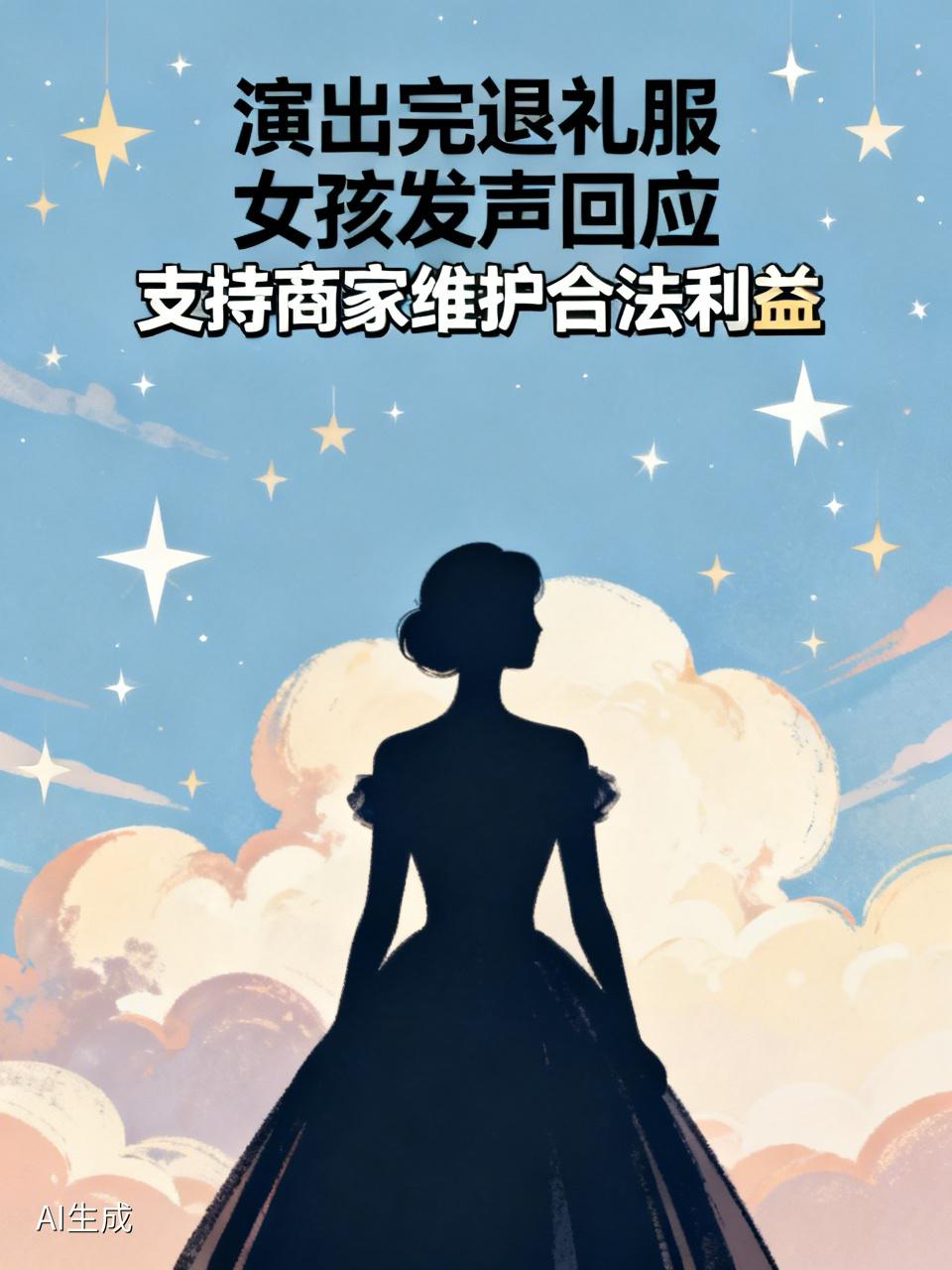 【成都：演出完退礼服女孩发声回应】
        女孩的发声是苍白无力的。
 
