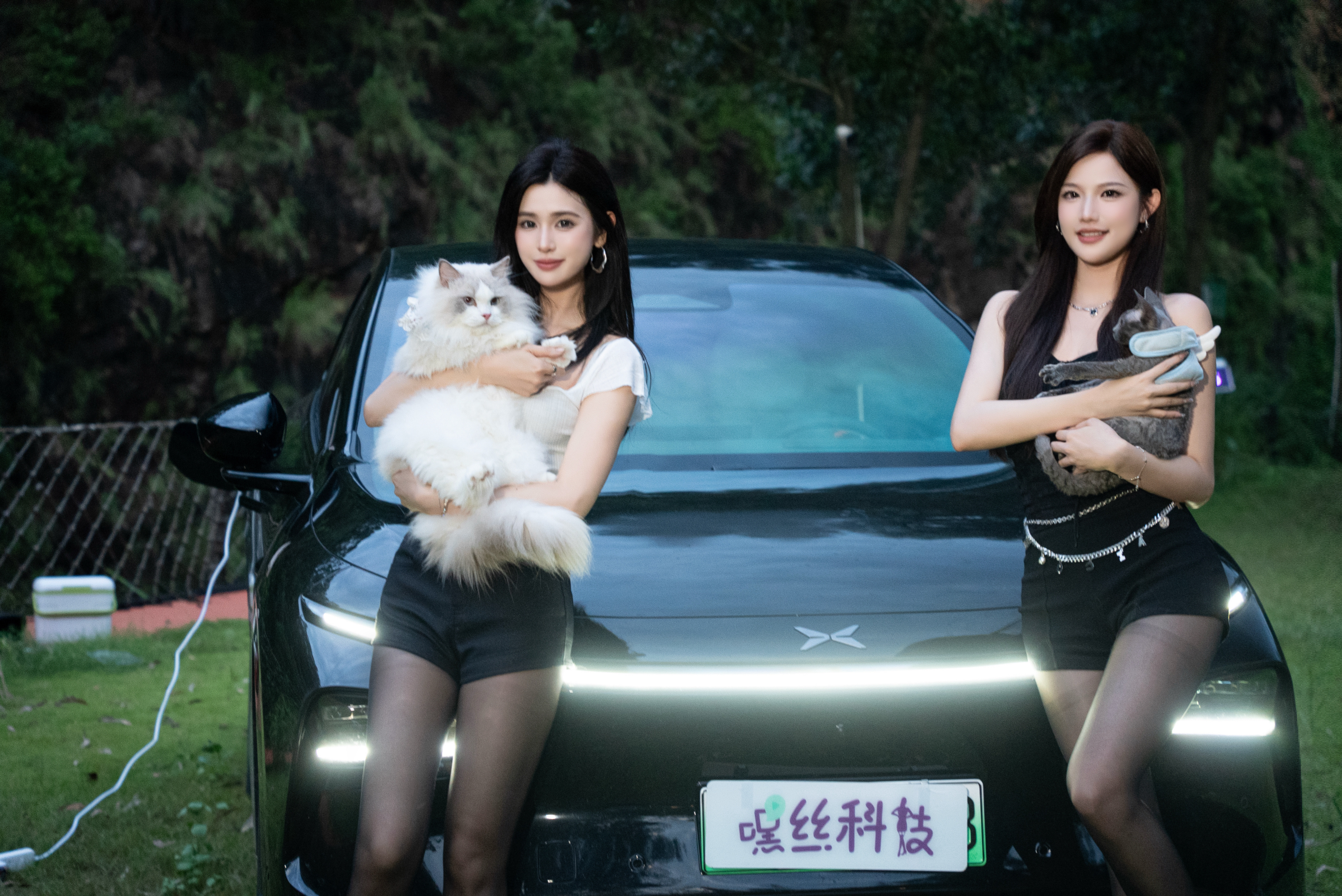 之前我们刚提小鹏G7就觉得这是宠物友好座驾，也是立马带上两只猫猫一起出发去露营，